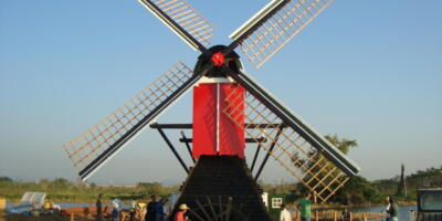 Nederlandse wipmolen in Taiwan